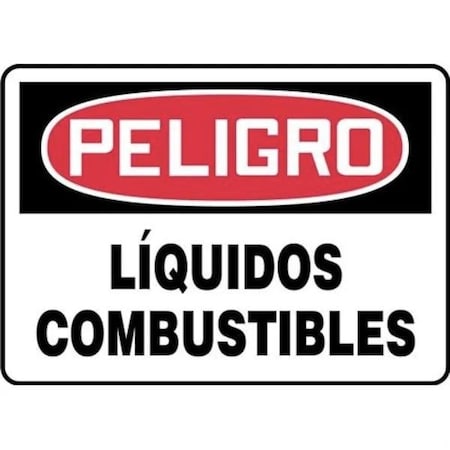 Accuform OSHA DANGER Safety Sign COMBUSTIBLE SHMCHL198VS